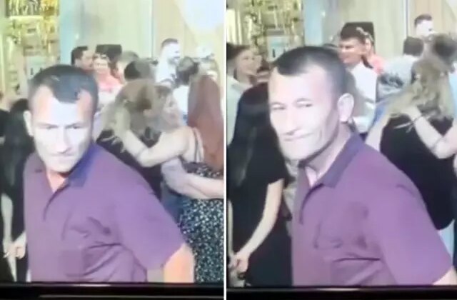 Eşine çaktırmadan yaptığı hareket düğüne damga vurdu