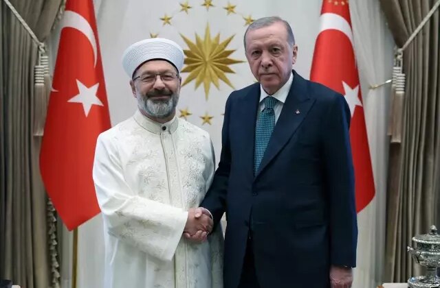 Eski Diyanet İşleri Başkanı Ali Erbaş’tan Cumhurbaşkanı Erdoğan’a veda ziyareti
