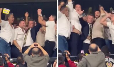 Büyük coşku! Fenerbahçe’nin yeni başkanı tribünde böyle karşılandı