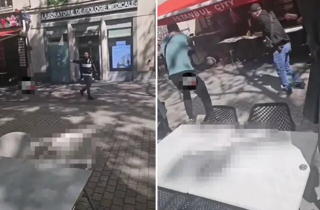 Fransa’da bıçaklı saldırgan alarmı! Polisler, peş peşe ateş ederek öldürdü