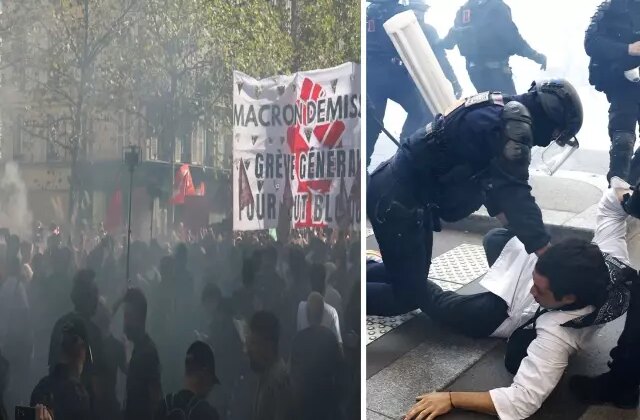 Fransa’da Bütçe Kesintileri Protesto Ediliyor: 110 Gözaltı
