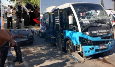 Freni patlayan otobüs durakta bekleyen otobüse çarptı: Çok sayıda yaralı var