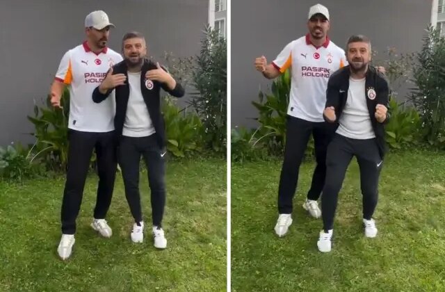 Galatasaraylı taraftarlardan yıldız futbolcuya iki dilde mesaj