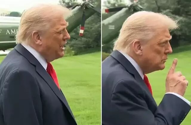 Gazetecinin sorusu Trump’ı küplere bindirdi: Bunu liderinize anlatacağım, sessiz olun