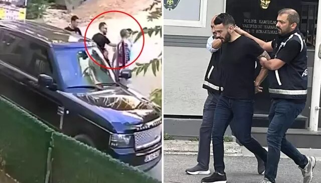 Gebze’de çocuklarının yanında babaya tokat atan sürücü tutuklandı