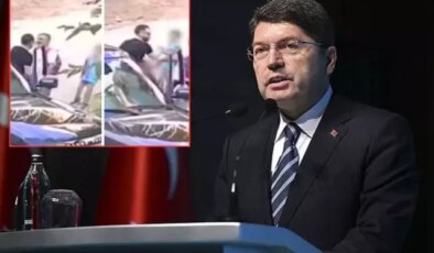 Görüntüler infial yarattı! Çocuklarının yanında babaya vuran şahıs için gözaltı kararı