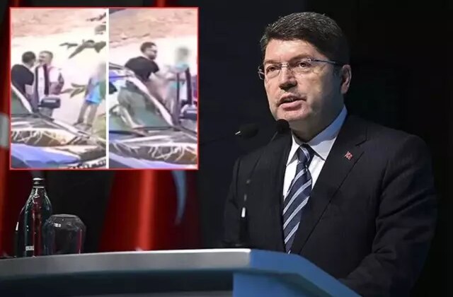 Görüntüler infial yarattı! Çocuklarının yanında babaya vuran şahıs için gözaltı kararı