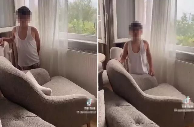 Görüntüye tepki yağıyor: Bir anne evladına böyle şaka yapar mı?