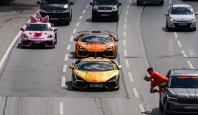 Milyonluk  hiper araçlar İstanbul trafiğinde! Gören telefona sarıldı
