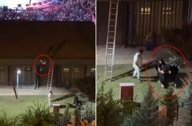 Güvenlik görevlileri konseri çatıdan izleyen genci aşağı attı