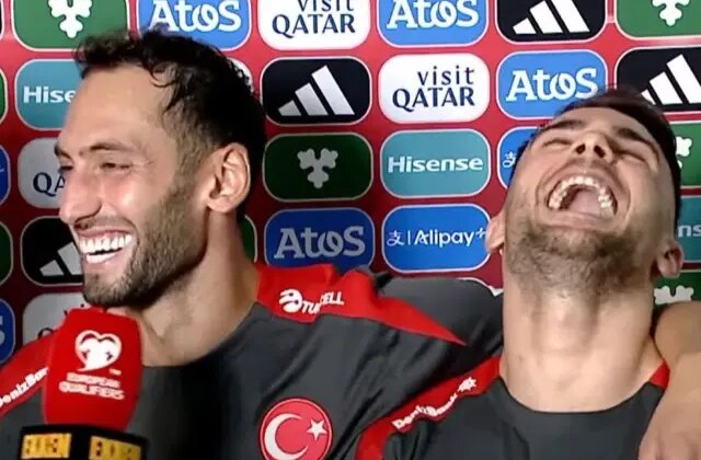 Hakan Çalhanoğlu ve Yunus Akgün’den tartışma iddialarına kahkahalı cevap