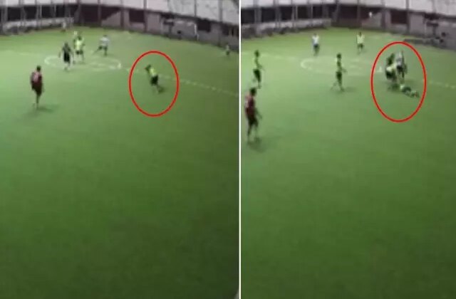 Halı sahada futbol oynayan polis memuru kalp krizi geçirip hayatını kaybetti