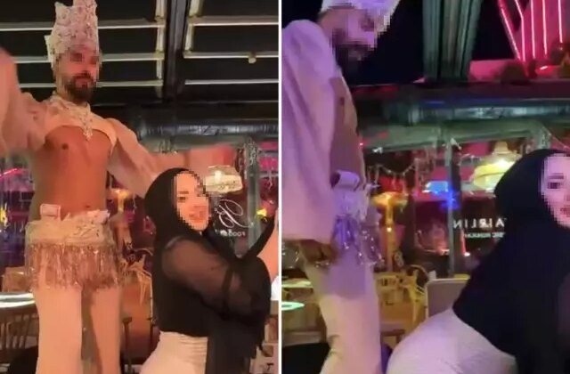 Hiçbir şeye saygıları kalmadı! Eğlence mekanında mide bulandıran görüntüler