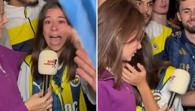 İlk kez Kadıköy’de maç izlemeye gelen miniğin gözyaşları