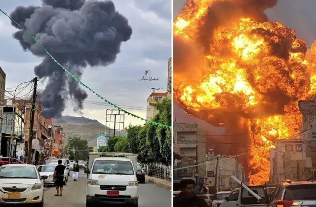 İsrail’in vurduğu Sana’da sokaklar cehennem yeri