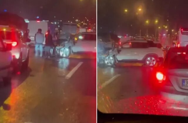 İstanbul’da 17 aracın karıştığı zincirleme kaza