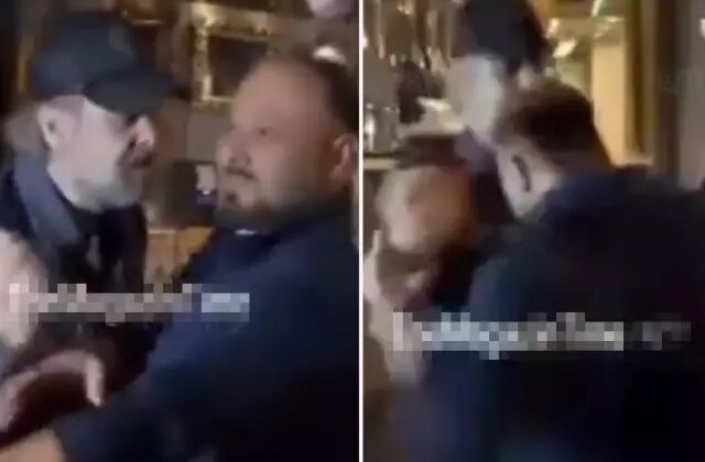 İşte gazetecinin Nejat İşler’e kafa attığı an