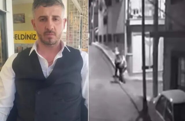 Gece yarısı bıçakla dehşet saçtı! Genç adamın boğazını kestiği anlar kamerada