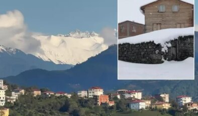Kaçkar Dağları Eylül’ün ortasında beyaza büründü