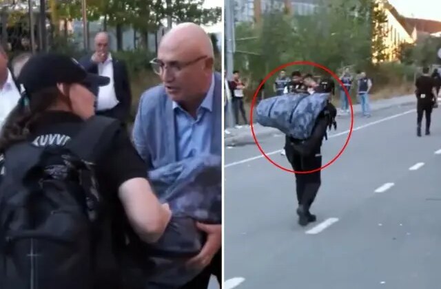 CHP’li Mahmut Tanal, kadın polisin halini görünce dayanamadı