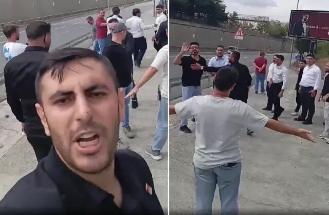 Kalabalık grup CHP binasına girmek istedi, gençler son anda engelledi