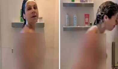 Kamera kayıttaydı! Ünlü İngiliz sunucu müjdeli haberi banyo yaparken aldı