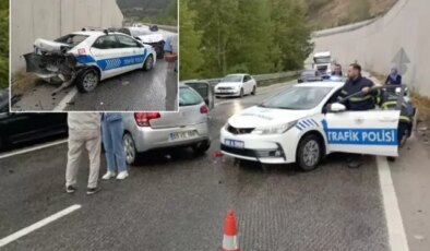 Kazaya müdahale etmeye giden polis ekibi kaza yaptı! Bilanço ağır