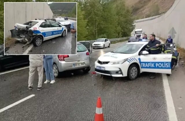 Kazaya müdahale etmeye giden polis ekibi kaza yaptı! Bilanço ağır