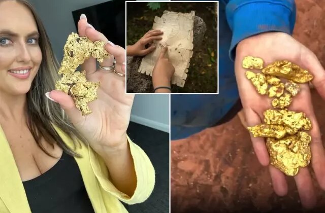 Kazdığı her yerde külçe külçe altın bulan kadın haritayı paylaştı