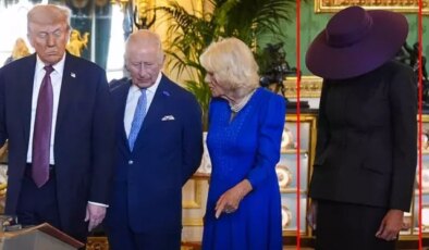 Kraliyet törenine Melania Trump’ın mor şapkalı tarzı damga vurdu