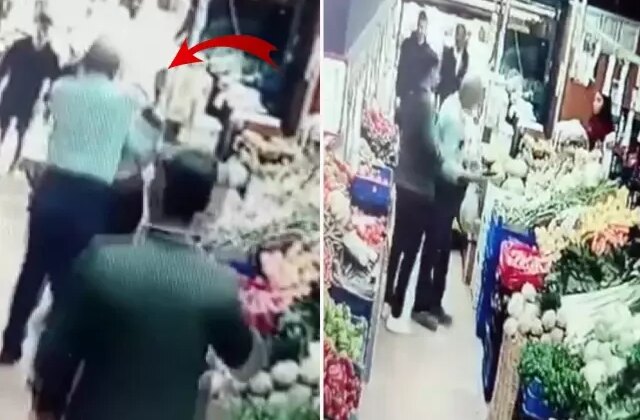 Küçükçekmece’de markete köpeğiyle giren kadına yumruklu saldırı