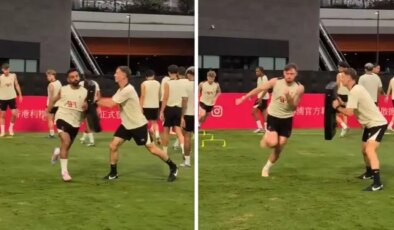 Liverpool’un antrenmanı sosyal medyayı salladı