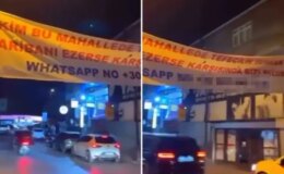 Mahalleye asılan pankartın ardından operasyon! 6 şüpheli yakalandı