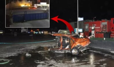 1’i çocuk 5 kişiye mezar olan korkunç kaza saniye saniye kamerada