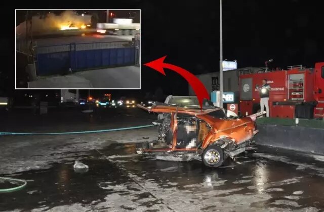 1’i çocuk 5 kişiye mezar olan korkunç kaza saniye saniye kamerada