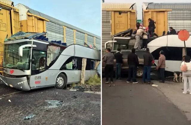 Meksika’da yolcu otobüsü ile yük treni çarpıştı: 8 ölü, 45 yaralı