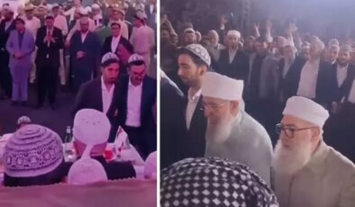 Menzil meydanında 3 gün 3 gece süren düğün! Şeyh Seyyid Saki halaya durdu