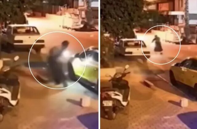 Patenle kaya kaya kurşun yağdırdı! O anlar kamerada