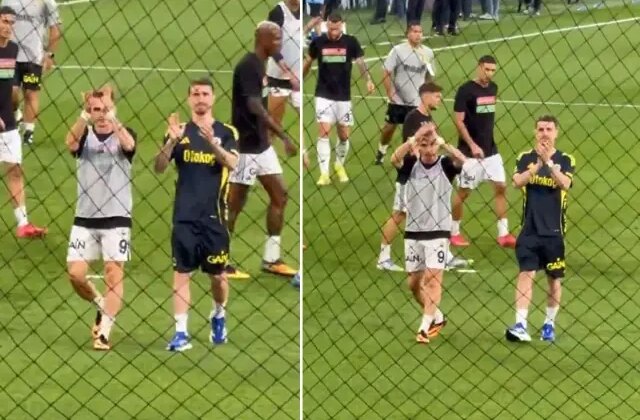 Mert Hakan Yandaş ve Kerem Aktürkoğlu, taraftarın isteğine kayıtsız kalamadı