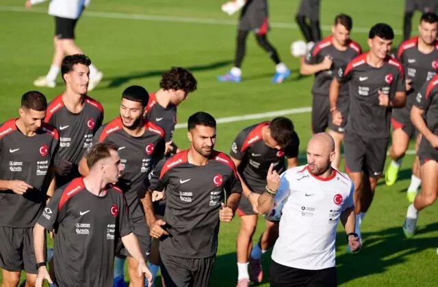 Milli takım kampına damga vuran görüntü