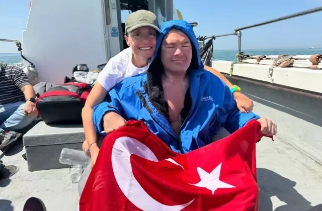 Otizmli yüzücü Tuna Tunca, Cebelitarık Boğazı’nı geçmeye başladı