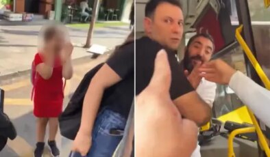 Otobüste karekod kavgası! Küçük kız hüngür hüngür ağladı