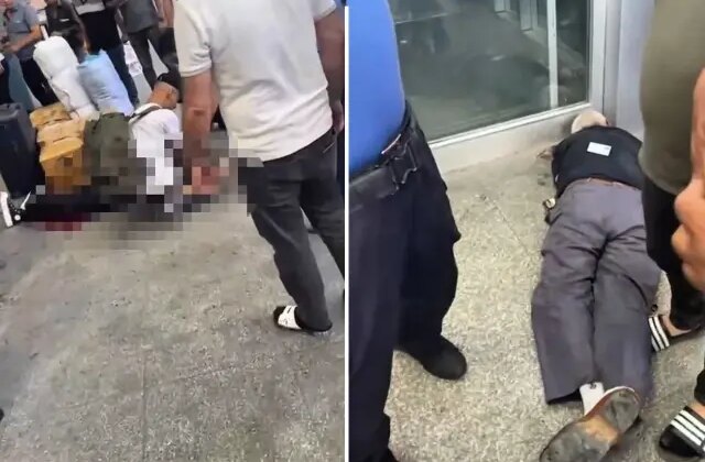 Otogarda dehşet anları: Yaşlı adam silahla kadını vurdu, kalabalığın öfkeden gözü döndü