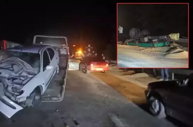 Otomobil traktör römorkuna çarptı! Bilanço ağır
