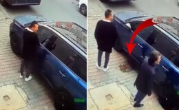 Otomobilin üzerine idrarını yaptı; sahibine saldırdı