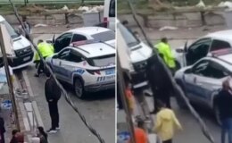 Otomobiliyle polisi metrelerce sürükleyerek kaçmaya çalıştı