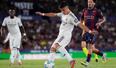 Arda Güler boş geçmedi! Real Madrid, Levante’yi 4-1 yendi