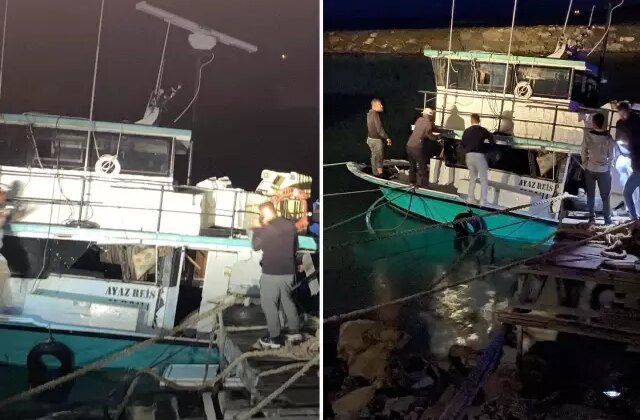 Samsun’da balıkçı teknesinde patlama: 4 yaralı