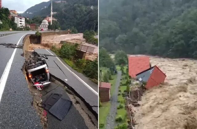 Selin vurduğu 4 şehre “turuncu ” kodlu uyarı! Dere taştı, köprü çöktü, yollar kapandı…