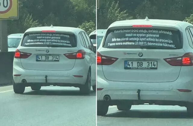Sıfır aldığı araç kusurlu çıktı, mahkeme kararına böyle tepki gösterdi